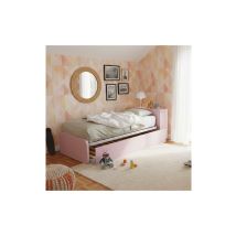 Letto Singolo Con Secondo Letto Estraibile E Testata Testiera Contenitiva - 80x190 - Cipriaf3c4ff