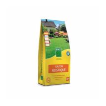 Césped Rústico 10kg – Mezcla de Semillas Resistente para Jardines – Cobertura hasta 400 m² – Fertilizante Orgánico Integrado