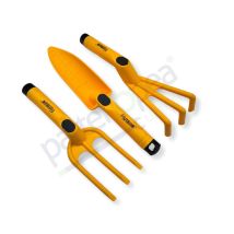 Set Attrezzi Da Giardino 3pz Con Rastrello Pala Forchetta Kit Giardino Mini Pala