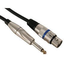 Cavo Xlr - Xlr Femmina A Jack 6,35 Mm - Mono - 10 M
