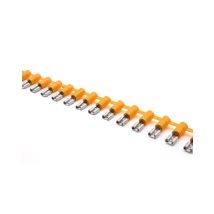 Cembre - Borne Faston 6,3x0,8 Female Concaténée Jaune Sec. 4-6 Mmq