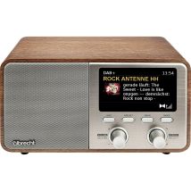 Albrecht Dr 760 Radio De Table Dab+, Fm Dab+, Aux, Bluetooth Boîtier En Bois Véritable, Avec Caisson
