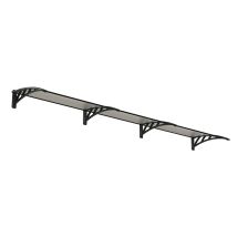 Palram - Patio Cover Neo Door Awning Canopy 3540 Twinwall - Polycarbonate - L357 X W76 X H25 Cm - Grey