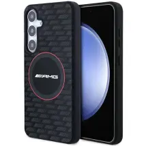 Amg Amhms24m23smrk S24+ S926 Negro/negro Estuche Rígido De Silicona Con Patrón De Carbono Magsafe