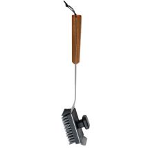Spazzola per barbecue – BAC537 – Setole in nylon, acciaio inox, manico in legno di teak – Traeger