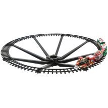Féeric Lights – Weihnachtsbaumschmuck fahrende Weihnachtsbahn, 23-teilig – Durchmesser der Bahngleise: 87 cm – LED-Dioden