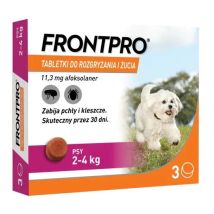 Comprimidos Frontpro Para Perros De 2 A 4 Kg, 3 X 11 Mg.