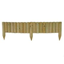 Valla de madera impregnada Rollborder – 110 x 5 x 20 cm