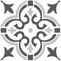 Stencil Motif Grey Floor Tiles Self Adhesive Vinyl Flooring Kitchen Bathroom 1m²