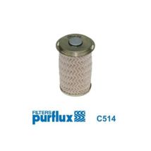 Filtro de combustible Purflux C514 – Diámetro interno: 19 mm – Diámetro externo: 77 mm – Altura: 112 mm