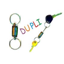 Moschettone DIESSE DUPLI 75mm – Acciaio cromato – 23mm anelli – 21 pezzi