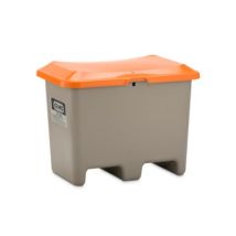 Cemo Streugutbehälter Plus3 200 Liter Unterfahrbar Ohne Entnahme Grau/orange