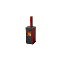 Stufa A Legna Sd Vesta Eco Rosso Mbs