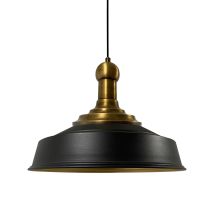 Handbemalte Industrielle Hängeleuchte Aus Schwarz Metall – Vintage-kronleuchter E27 Ø41 Cm Für Wohnzimmer, Schlafzimmer Oder Esszimmer