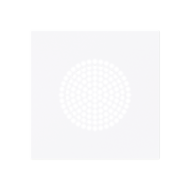 Tapa Altavoz 2" Serie Alba De Niessen Blanco Brillo