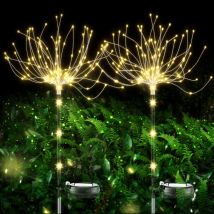 Solar Garden Lights Outdoor, Ip65 Waterproof Solar Fireworks Lights, Outdoor Decorative Lighting For Yard, Patio, Lawn, Party, Balcony, Mother's Day (