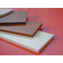 5pz Mensola In Legno Squadrata Bianca Cm 60 X 30 X 1,8 Spessore