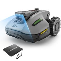 Mammotion Yuka Mini 2 800 Robot Tosaerba Senza Cavo Perimetrale, Fino A 800 M², Con Mini Garage Per Tosaerba Tosaerba