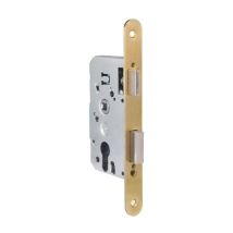 Handlock Cerradura 50 47 Embutir Madera Picaporte/paleton Frente Redondo Latonado