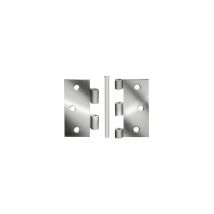 Bisagra enrollada 75x75mm azul galvanizado – Latón y acero – Pack de 12