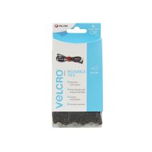 Velcro - Brand 60388 Brand One-wrap Reusable Ties (6) 12mm X 20cm Black Vel60388