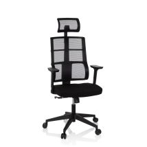 Bürostuhl / Drehstuhl Spinio Pro Netzstoff / Stoff Schwarz Hjh Office
