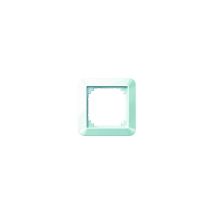 Merten System M Rahmen 1-fach – Kunststoff – Glänzend – Weiß – 80,5mm x 80,5mm x 10,1mm