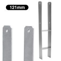 Swanew 2x H-anchor Supporto Palo Ancoraggio Palo Manica A Terra Ancoraggio Palo Manica A Terra 121 Mm