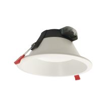 Cristal Record Lighting - Downlight Led Redondo Empotrable 'sol' (30w 4000k 2850lm) Ip44 Ø21,5cm Fabricado En Aluminio Y Policarbonato Color Blanco