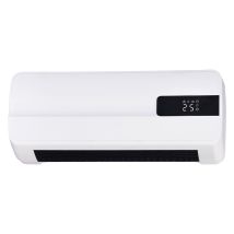 KASART Wandheizlüfter 1000W-2000W – LED-Display – Fernbedienung – Sicherheitsthermostat – Timer – Keramische Heizelemente – 42 x 10 x 17,5 cm