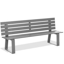 Banc De Jardin Andrys Avec Pieds En Forme De U 4x8x4cm - 190x50x82cm
