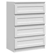Perry - 4 Drawer Chest - Classic Style - 70x40x97 Cm - Storage Furniture