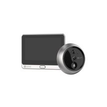 Mirilla Inteligente Full Hd Wi-fi Ezviz Plata Y Negro