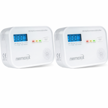 Nemaxx Cm18 Kohlenmonoxid-melder / Co-warnmelder Mit Lcd-display – 85 Db, Elektrochemischer Sensor, En 50291-1:2018, Testtaste, 3x Aa Lr6-batterien, 