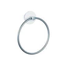 Toallero de Pared Zinc Malta M Cromo – 20 x 4 x 24 cm – Fácil instalación – Accesorio moderno para baño
