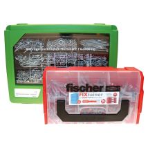 Secotec 118500217 Fischer - Set Di Tasselli E Viti, Colore: Verde/rosso