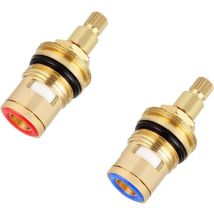 Grifo Mezclador De 2 Piezas Con Cartucho Cerámico, Cabezal De Sellado De Latón Resistente A La Corrosión, Grifo Cerámico Universal A Prueba De 
