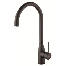 Mezclador De Fregadero De Cocina Con Caño Alto Giratorio En Negro Mate Con Diseño Minimalista Mamoli 73850000000k Negro Mate