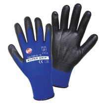 Nylon Super Grip Nitril Arbeitshandschuh Größe 11 – 12 Paar – Schnittfestigkeit 1 – EN 388:2016, EN 420:2003+A1:2009 – Antibakteriell