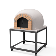 Four À Bois D'Extérieur En Pierre Modèle Stromboli (blanc - 80 X 80 X 152 Cm) – Four Idéal Pour Cuisson Au Feu De Bois - Movelar