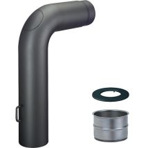 Rauchrohrset Rund Ø 150 Mm, Inkl. Drosselklappe, Dwf Und Rosette, Gussgrau