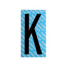 Numéro de porte – Lettre Adhésive Noire Série T80 – Matières, Numéro de porte