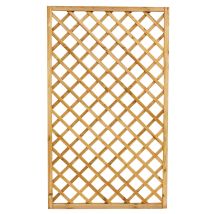 1pz Grigliato In Legno Di Pino Impregnato Per Fioriere Giardini E Recinzioni Mod. 35 Cm 120x180 H