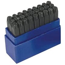 Set di punzoni per lettere 4 mm – 6 punzoni in acciaio – LAKOT
