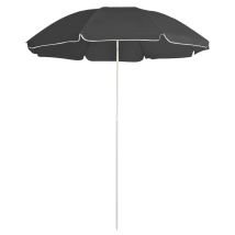 Ombrellone Da Esterno Con Palo In Acciaio 180 Cm Antracite 020008198