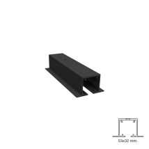 Guía Star FT Plata Mate 2 m – Accesorios para puertas correderas hasta 90 Kg – Montaje minimalista