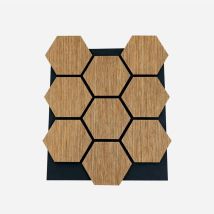 Paneles Decorativos Fonoabsorbentes Hexagonales 12 Piezas 62x76 Cm