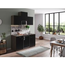 Cucina Cucinino Cucina Singola Rovere York Nero Oliver 150 Cm Respecta