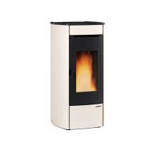 Estufa De Pellets Marina Idro 11 Acabado Marfil 55×60 H104 Cm 4,2-14,8 Kw Depósito De 20 Kg – Extraflame
