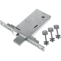 Serratura Metallo Infilare 68 Feb B.q Zinc F.mm 25 Dm M4 Tripl+scr H.mm 81 E.mm 70